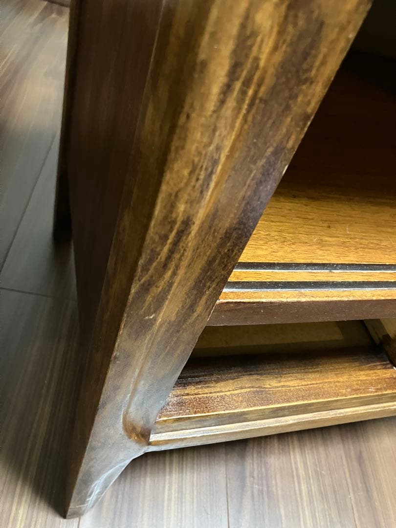 アンティーク木製サイドテーブル