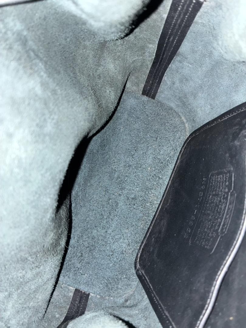 25W12-152 COACH コーチ オールドコーチ ブラックレザーバッグ