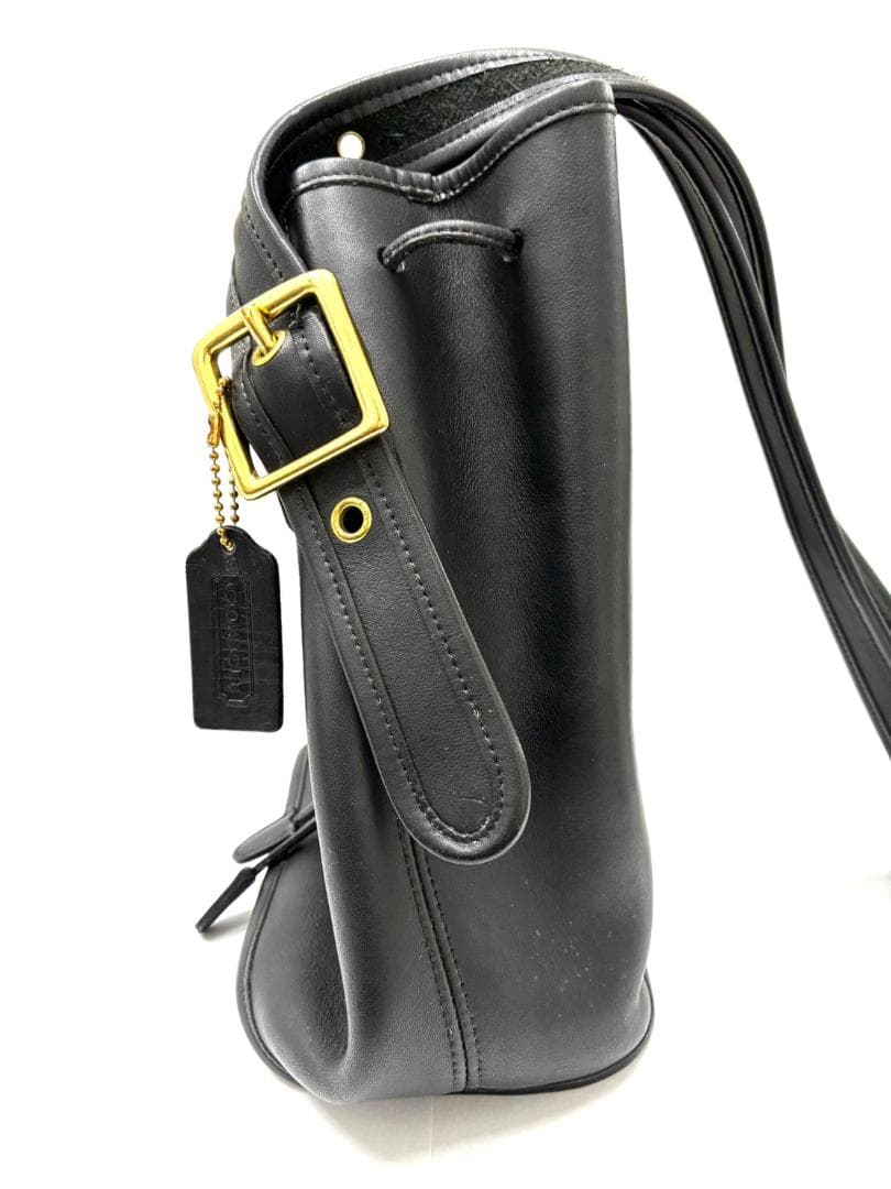 25W12-152 COACH コーチ オールドコーチ ブラックレザーバッグ