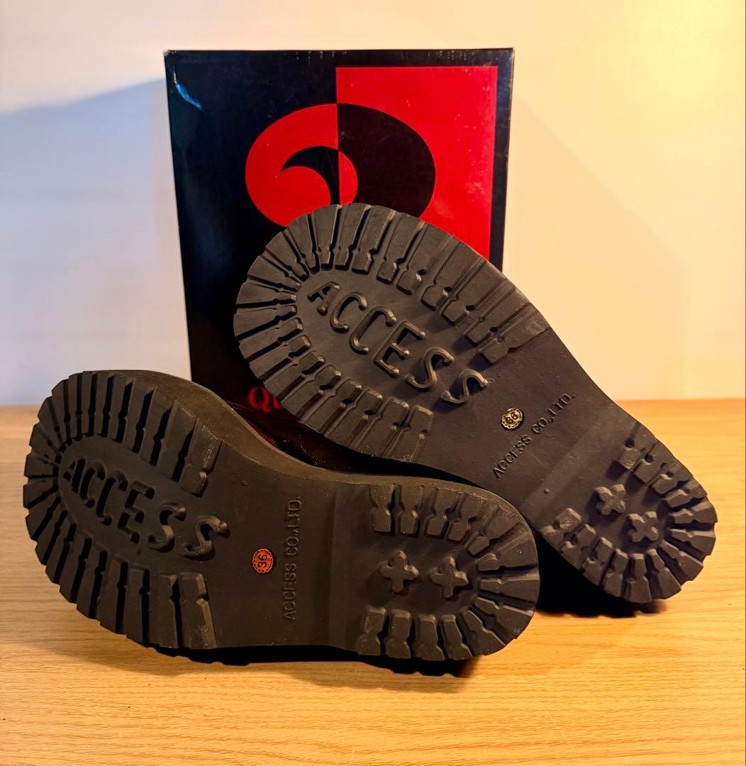 Question mark レア プラットフォーム レザー靴