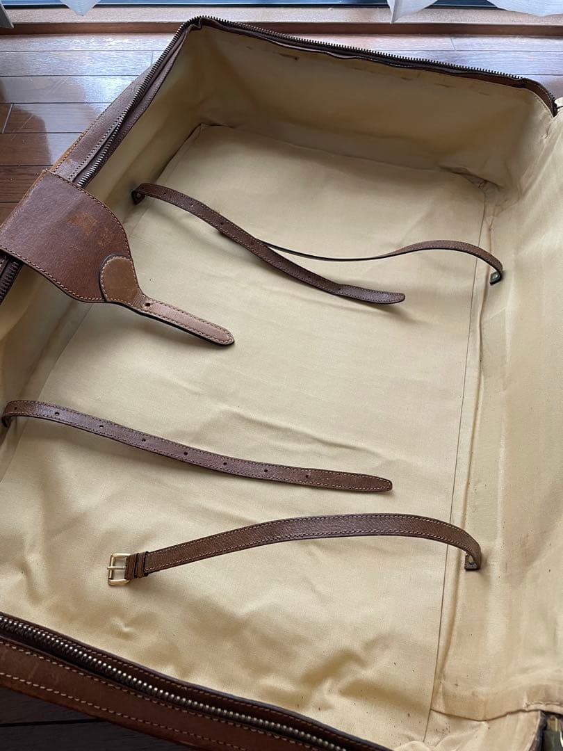 Gucci ボストンバッグ スエード ベージュ 大型