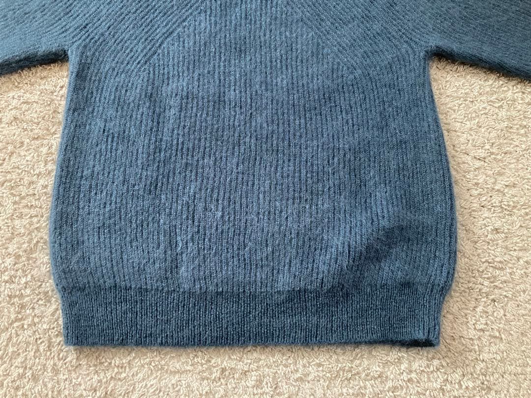 BATONER バトナー ニット セーター モヘア モヘヤ ウール ブルー