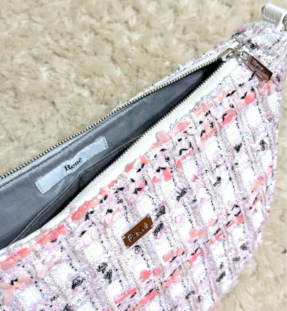 René ツイードハンドバッグ