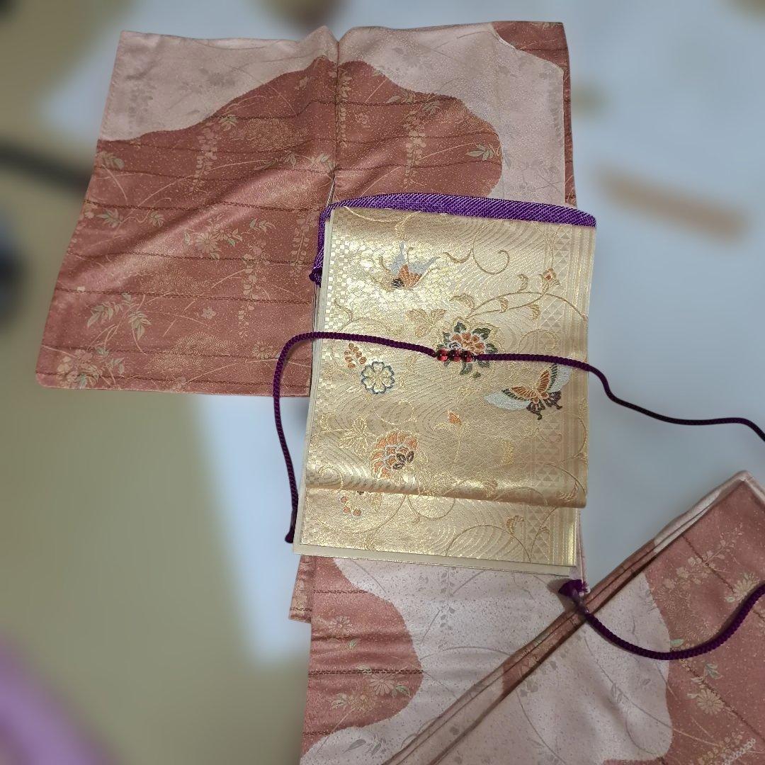 mac!　訪問着フルセット+正絹長襦袢　パールトーン加工