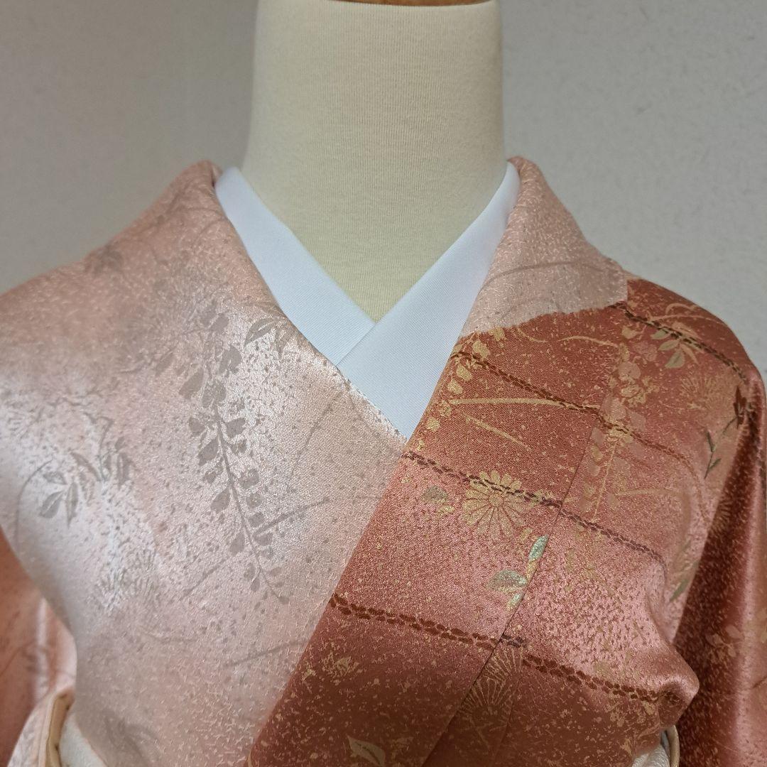 mac!　訪問着フルセット+正絹長襦袢　パールトーン加工