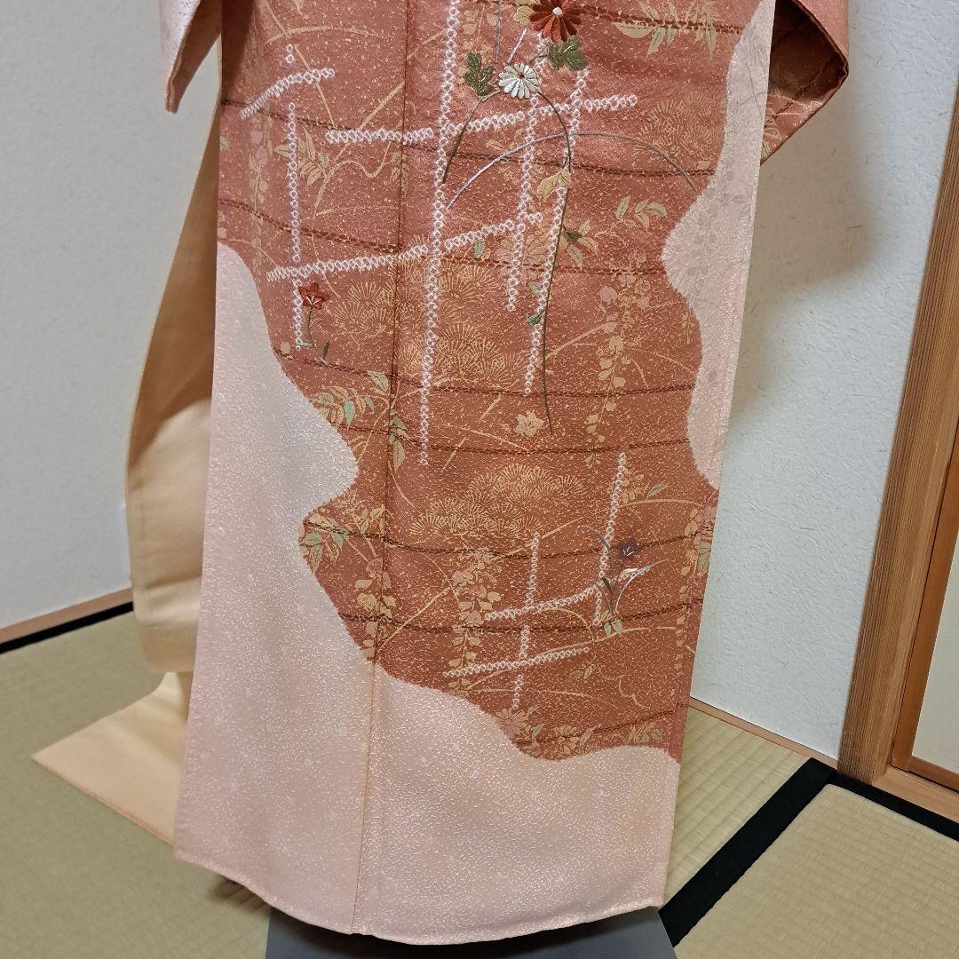 mac!　訪問着フルセット+正絹長襦袢　パールトーン加工