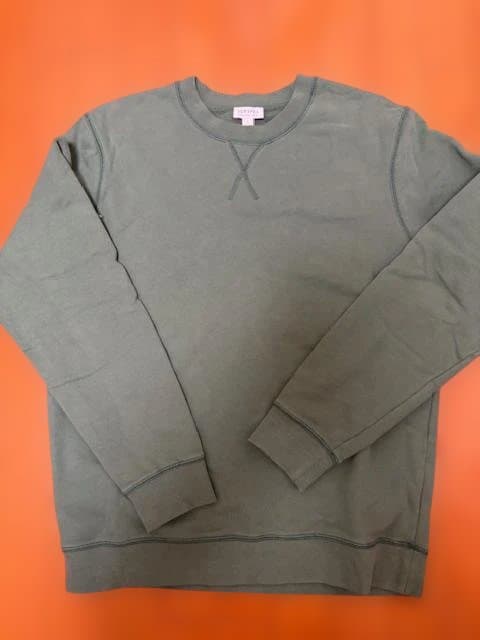 SUNSPELL グリーン スウェットシャツ Lサイズ (ほぼ新品、タグなし）