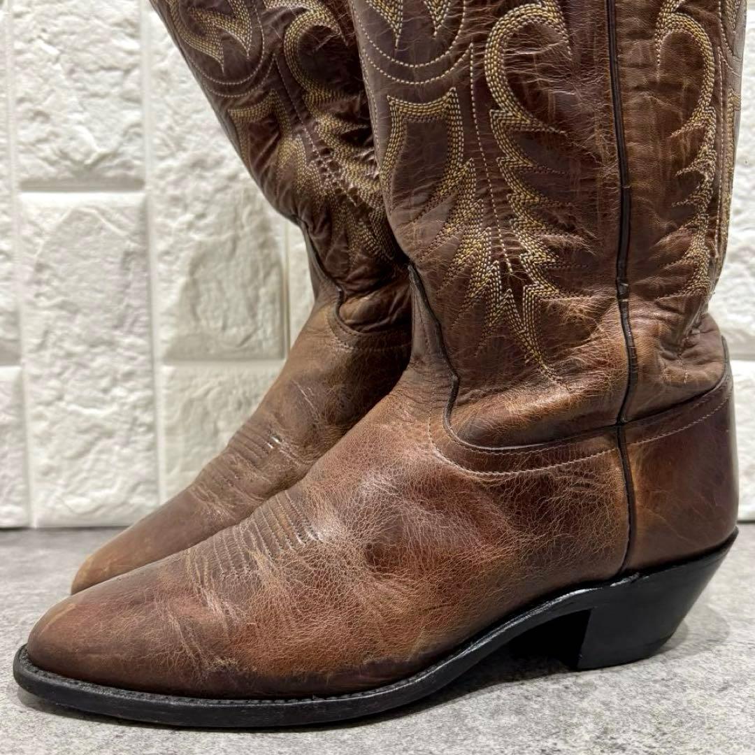 【大人気】Tony Lama 25cm ウエスタンブーツ　トライバル　ステッチ