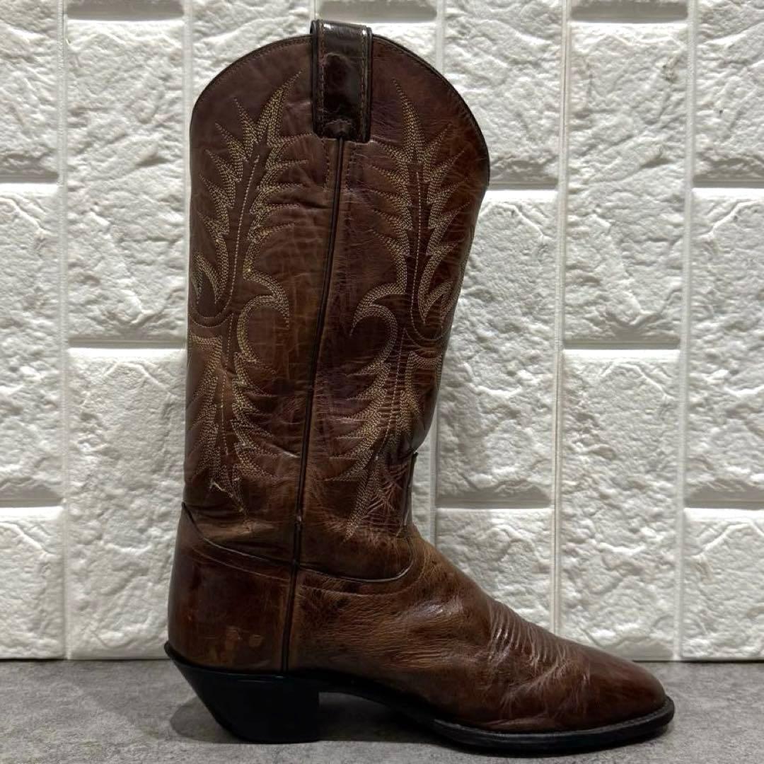 【大人気】Tony Lama 25cm ウエスタンブーツ　トライバル　ステッチ