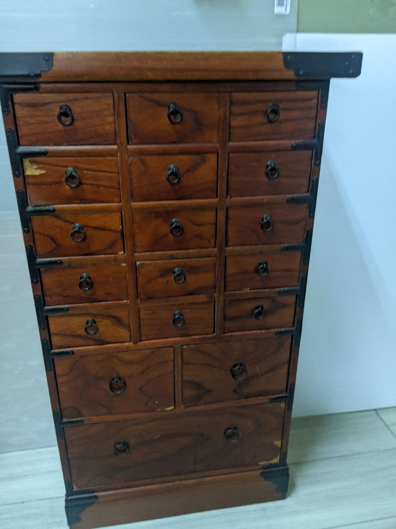 薬箪笥 整理棚 収納 箱 漢方 ヤクジャン 引出し チェスト アンティーク