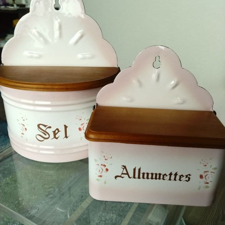 イマン⭐︎ステンシルローズ⭐︎セル缶＆アルメット缶 2点セット⭐︎ビンテージ