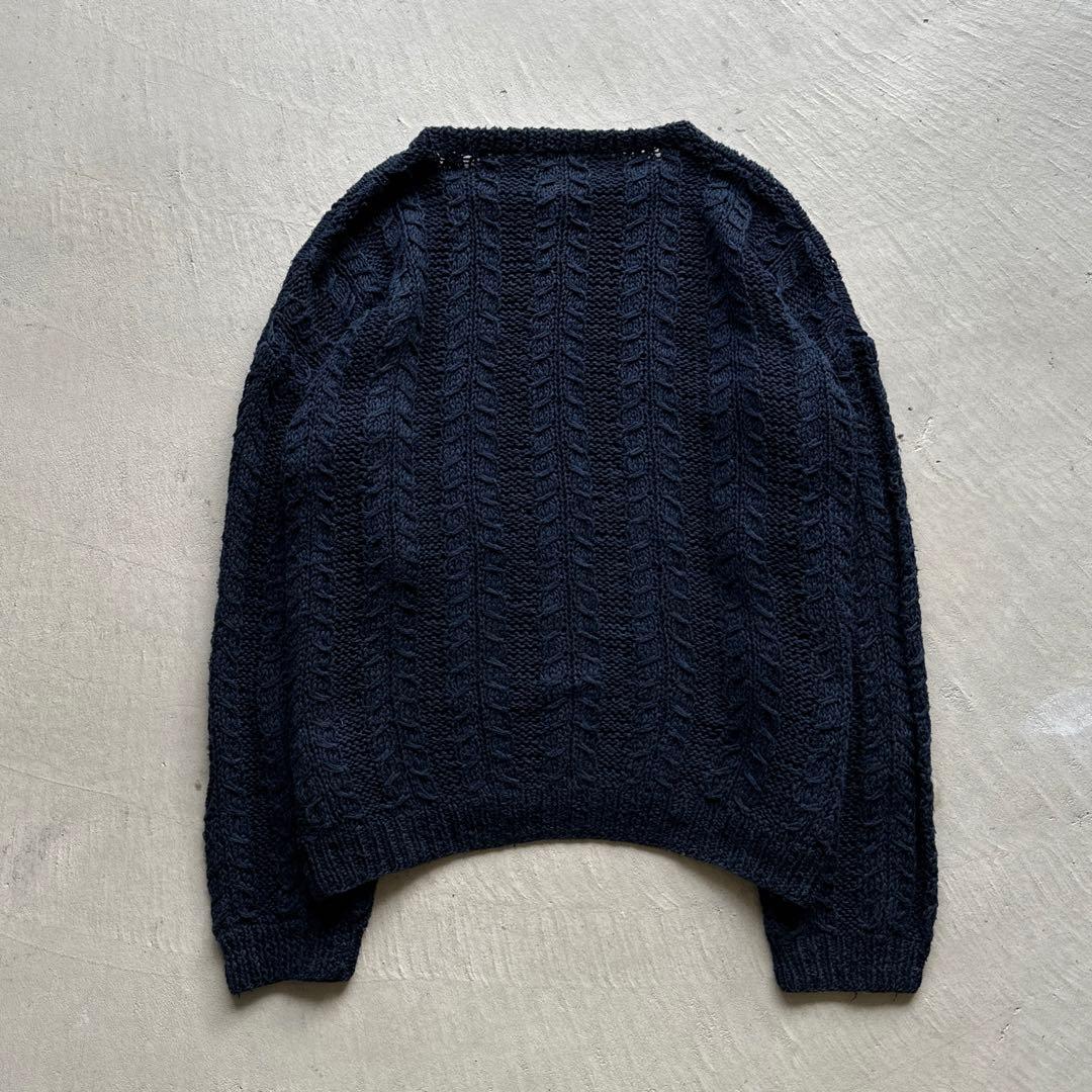90s salvatore ferragamo ローゲージ ニット ケーブル編み