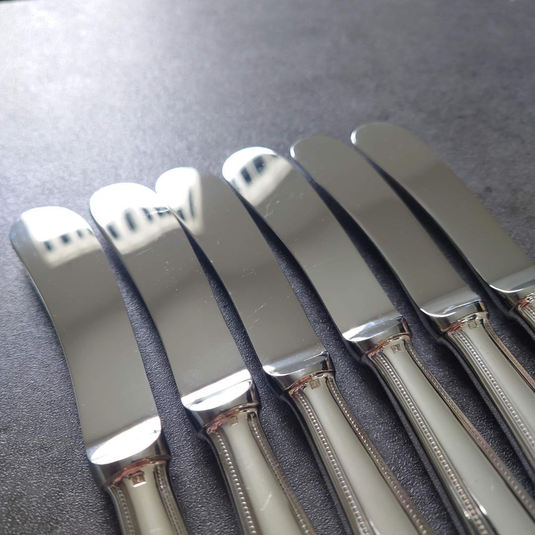 希少 美品 クリストフル パール バターナイフ 6点
