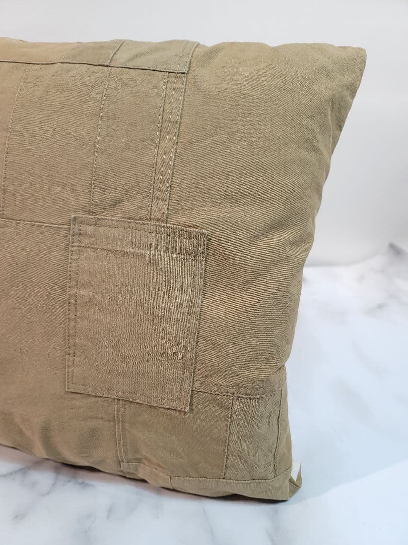 hobo / ARMY CLOTH  PATCHWORK CUSHION /BG