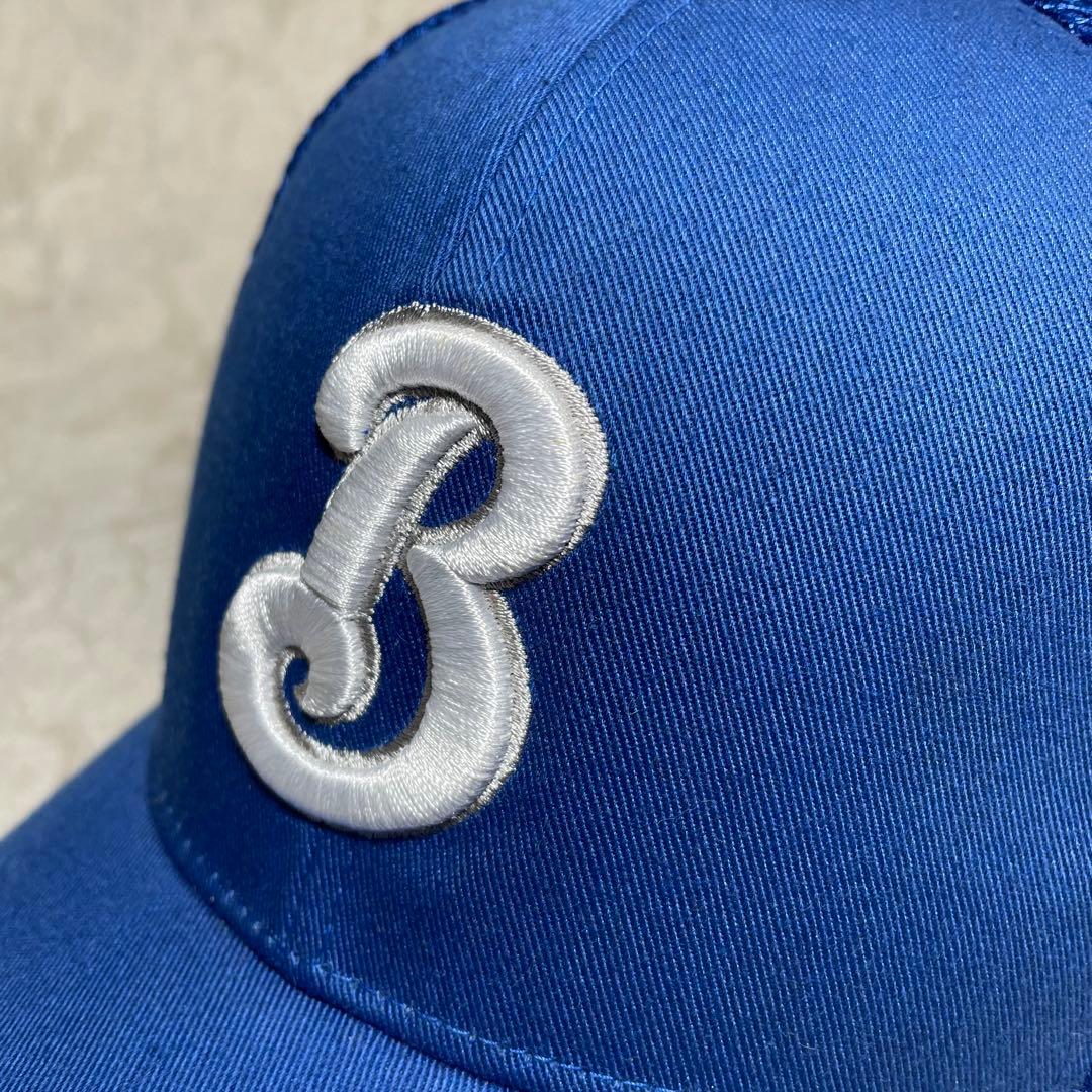 未使用！ 横浜ベイスターズ キャップ 旧ロゴ β ベータ ロイヤル青