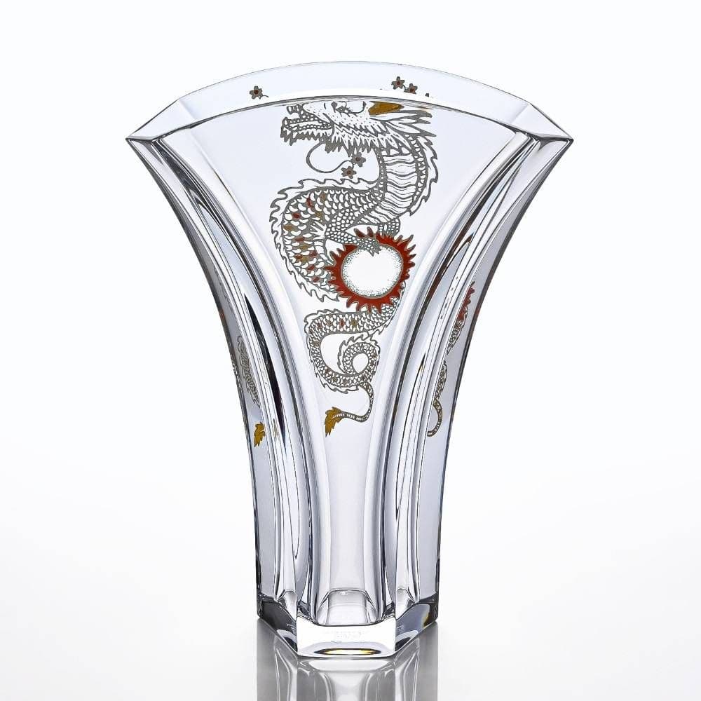 レア Baccarat フラワーベース 花瓶ギンコ バカラ龍 竜 辰GINKGO