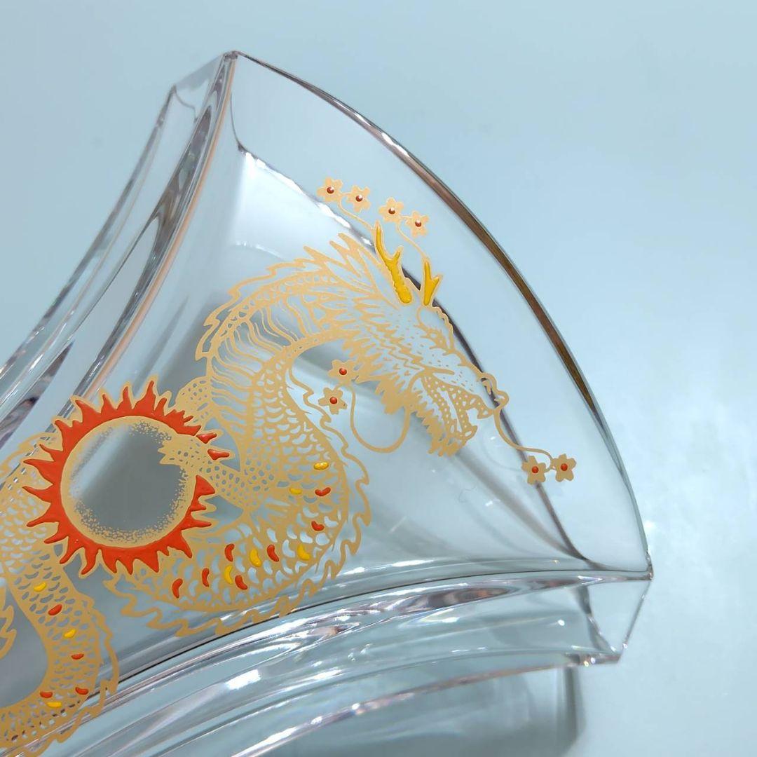 レア Baccarat フラワーベース 花瓶ギンコ バカラ龍 竜 辰GINKGO