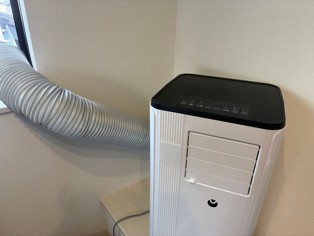 冷風機 ホワイト 排気ホース付き