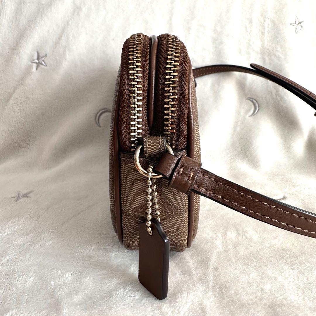 【あんこ】コーチ　ショルダーバッグ　カメラバッグ　シグネチャーWファスナー