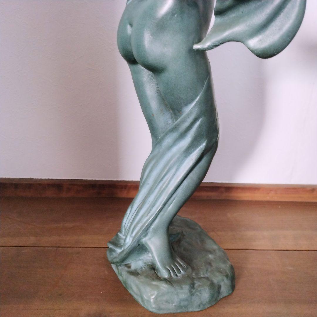 ブロンズ像　裸婦像　置物　裸婦像　女性　裸婦　青緑色　　56cm　8.5kg