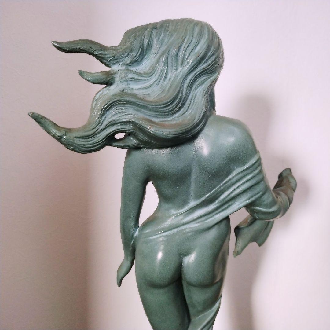 ブロンズ像　裸婦像　置物　裸婦像　女性　裸婦　青緑色　　56cm　8.5kg
