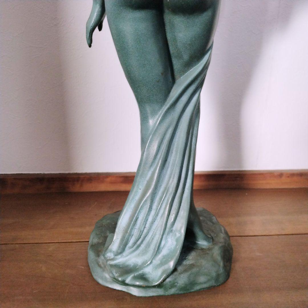 ブロンズ像　裸婦像　置物　裸婦像　女性　裸婦　青緑色　　56cm　8.5kg