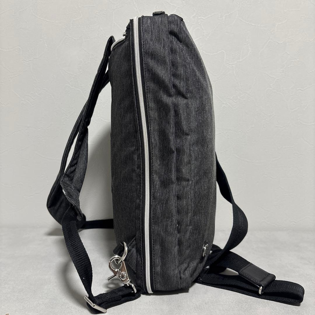 美品✨オロビアンコ 3way ビジネスバッグ レザー キャンバス ロゴ金具