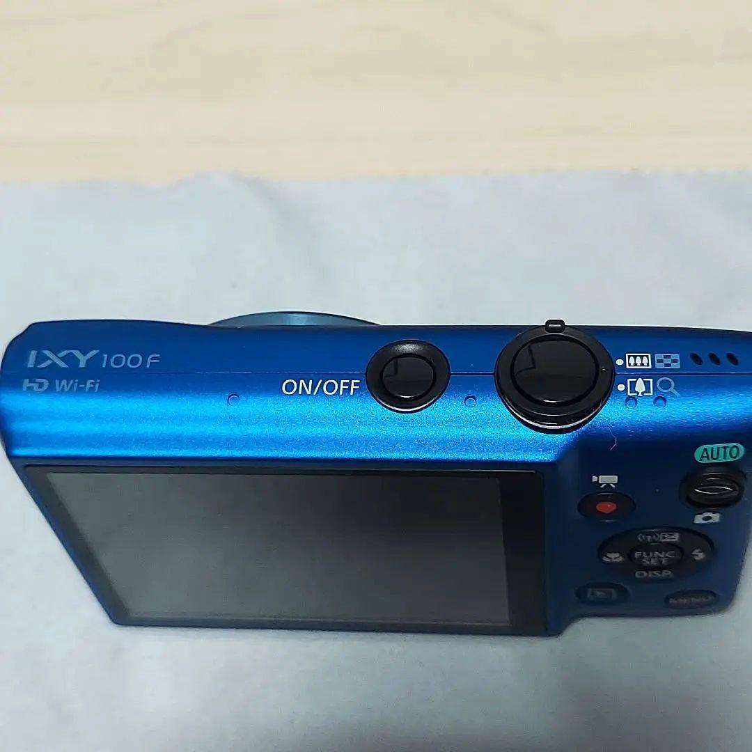 【美品】Canon デジカメ IXY100F ブルー