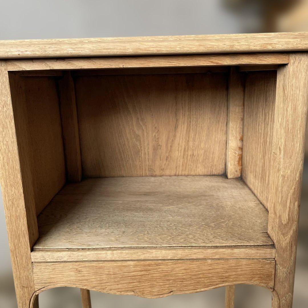 ビンテージ ドロワーサイドテーブル ベッドサイド猫脚　剥離　no1