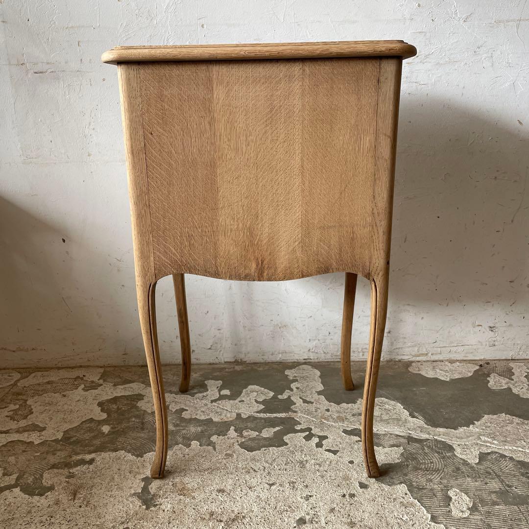 ビンテージ ドロワーサイドテーブル ベッドサイド猫脚　剥離　no1