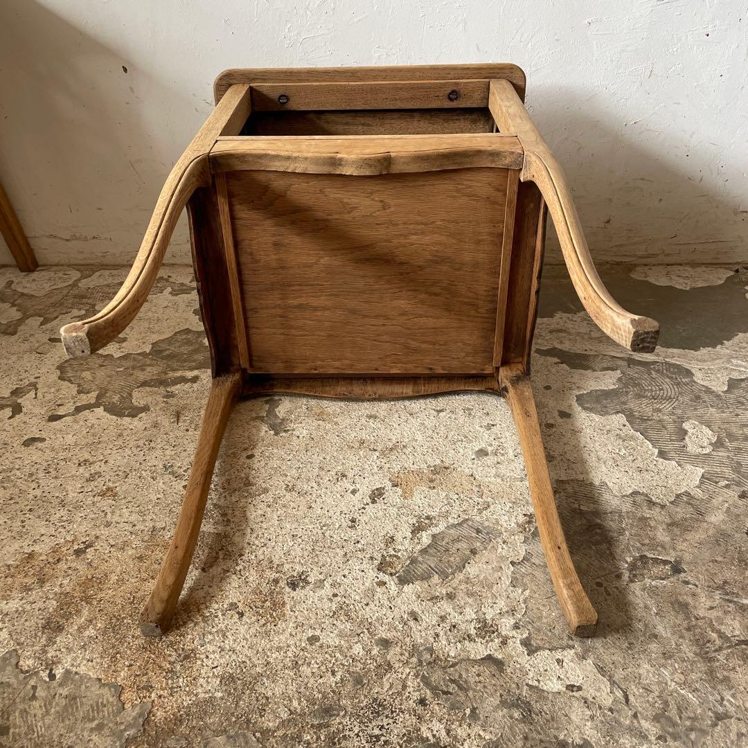 ビンテージ ドロワーサイドテーブル ベッドサイド猫脚　剥離　no1