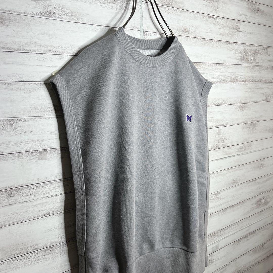 【入手困難!!】ニードルス ✈︎刺繍 ノースリーブ スウェット ワンポイント