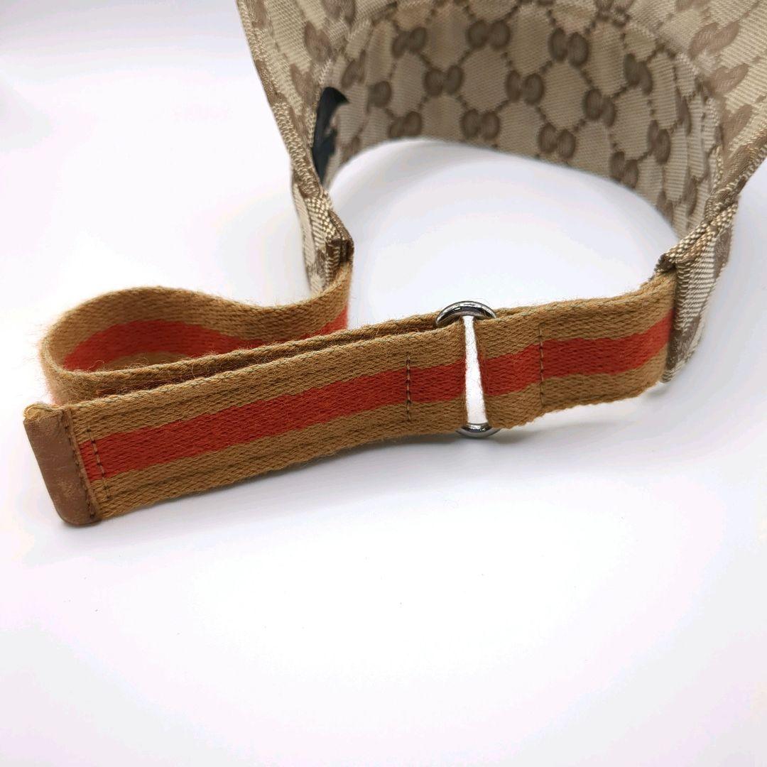 専用 希少色✨GUCCI サンバイザー GG柄 キャンバス Lサイズ 正規品