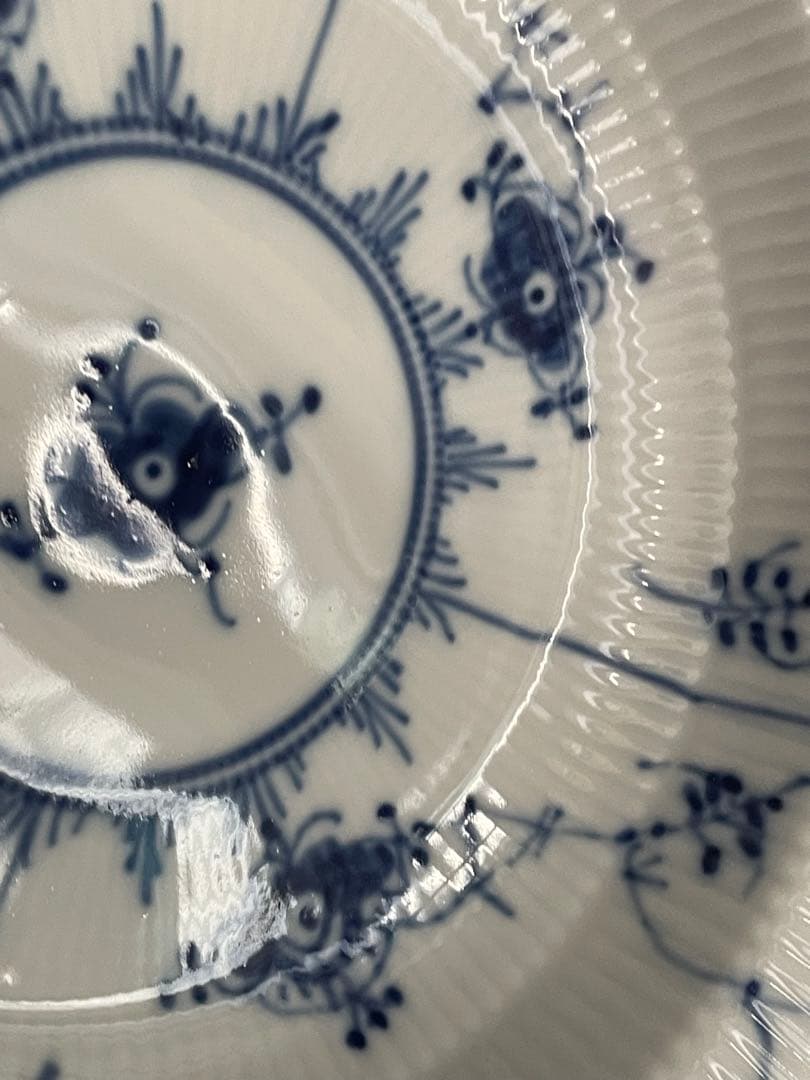 【新品未使用】ロイヤルコペンハーゲンブルーフルーテッド ディーププレート21cm