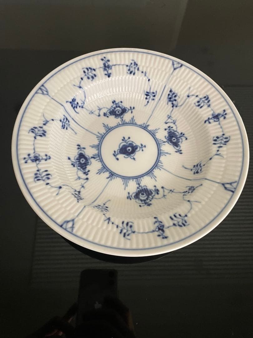 【新品未使用】ロイヤルコペンハーゲンブルーフルーテッド ディーププレート21cm