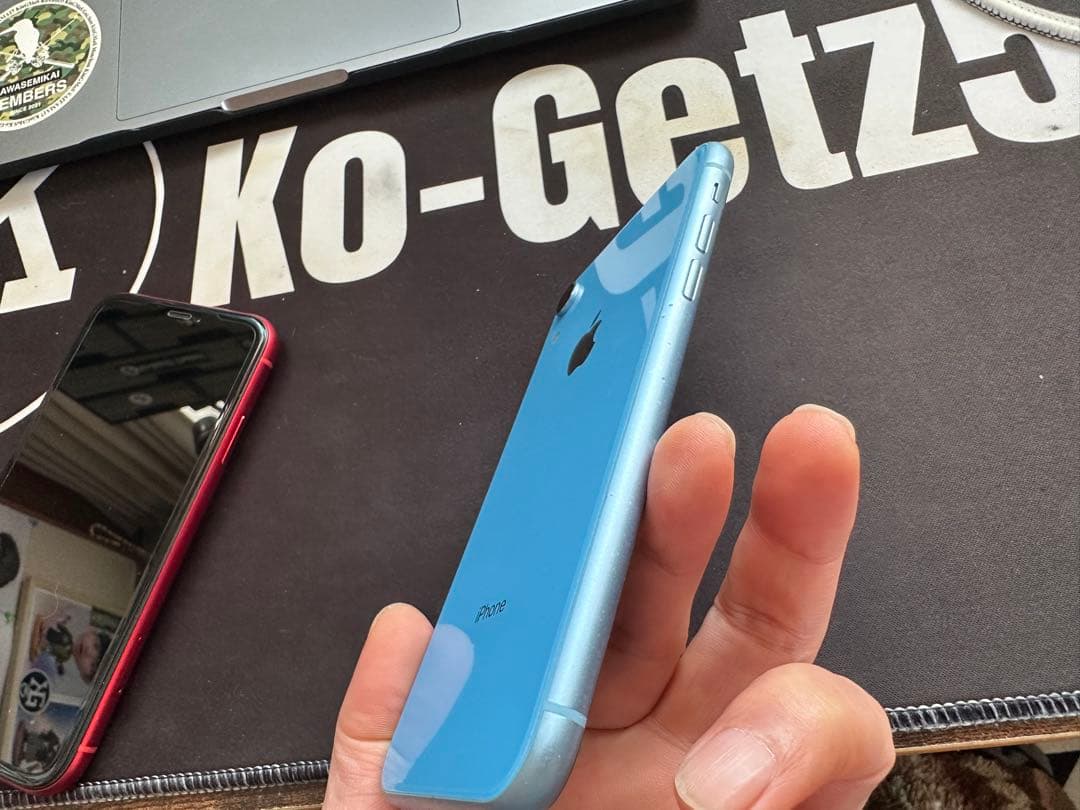 【美品】iPhone XR 128GB ブルー SIMフリー 本体 初期化済み