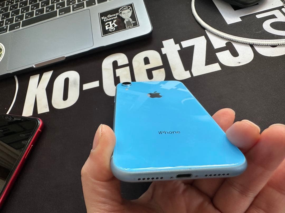 【美品】iPhone XR 128GB ブルー SIMフリー 本体 初期化済み