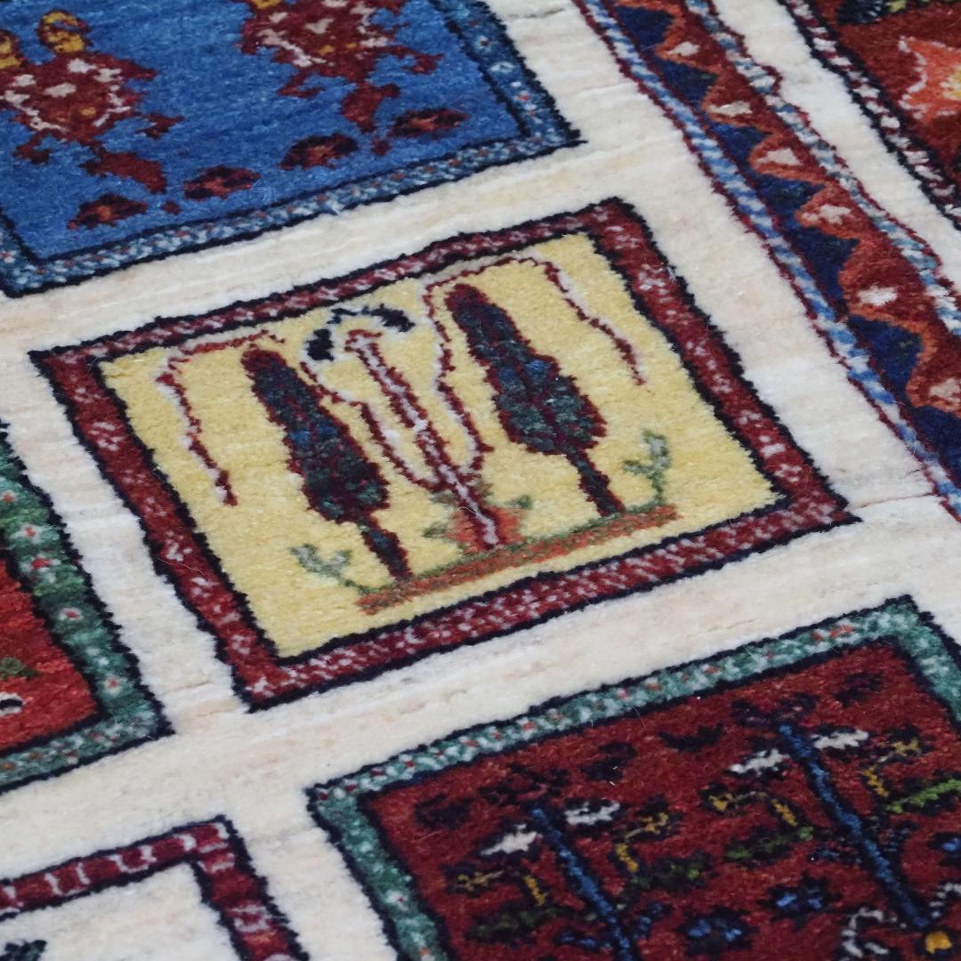 ゾランヴァリ　ギャッベ（中判）ルリバフ　174×119ｃｍ