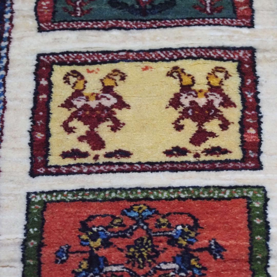 ゾランヴァリ　ギャッベ（中判）ルリバフ　174×119ｃｍ