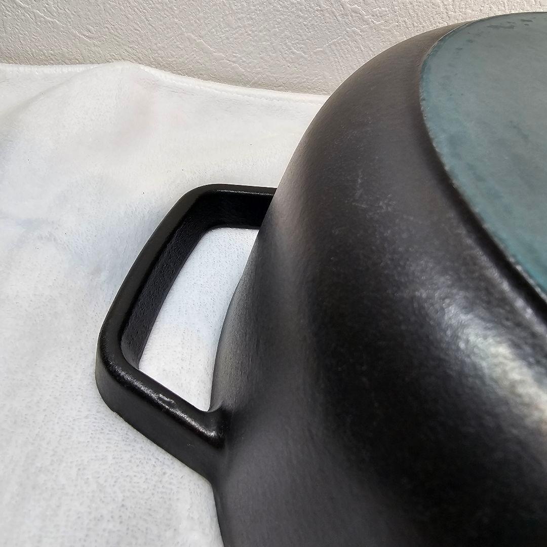 廃盤 Staub ストウブ シャロー ココット26cm ブラック