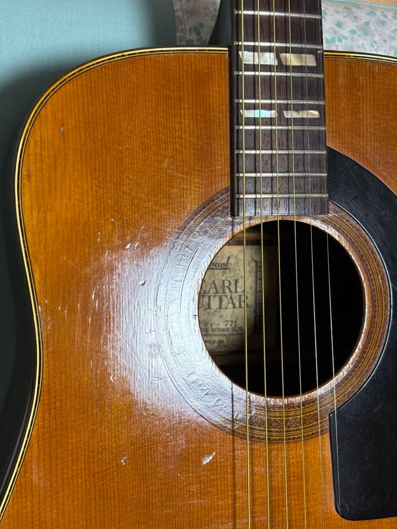 レア！Pearl パールPF-771ジャパンヴィンテージアコギ ADJサドル