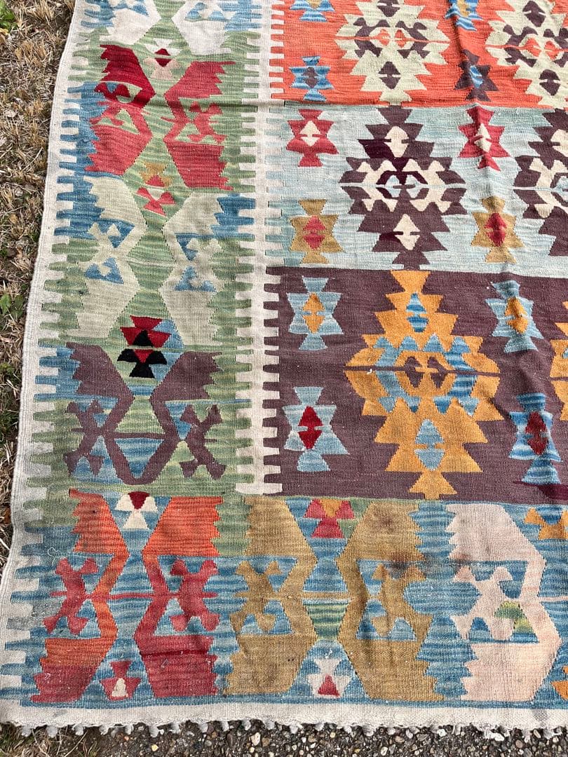 オールドキリム　ラグ　1930s ヴィンテージ　アンティーク
