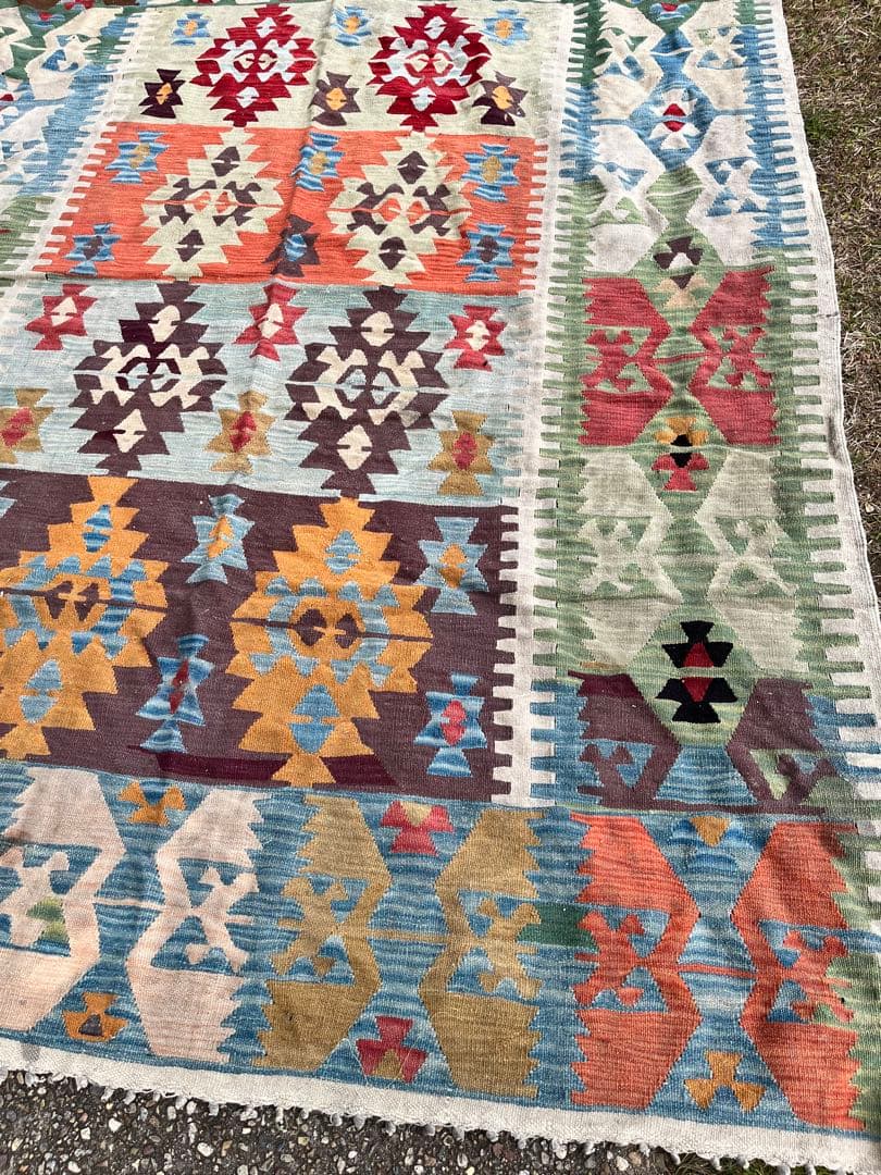 オールドキリム　ラグ　1930s ヴィンテージ　アンティーク