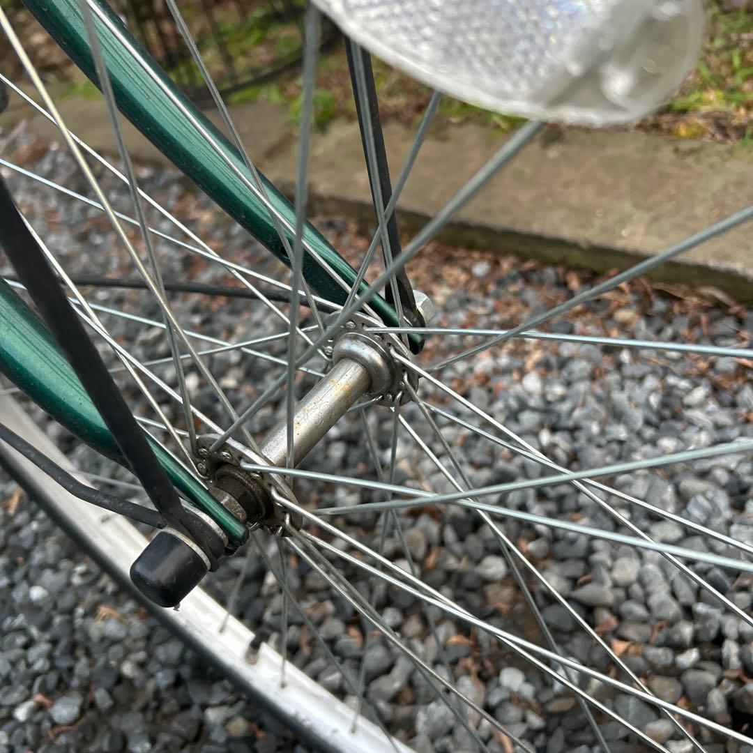 ALMO 自転車　27インチ　￼グリーン シティサイクル スチールフレーム