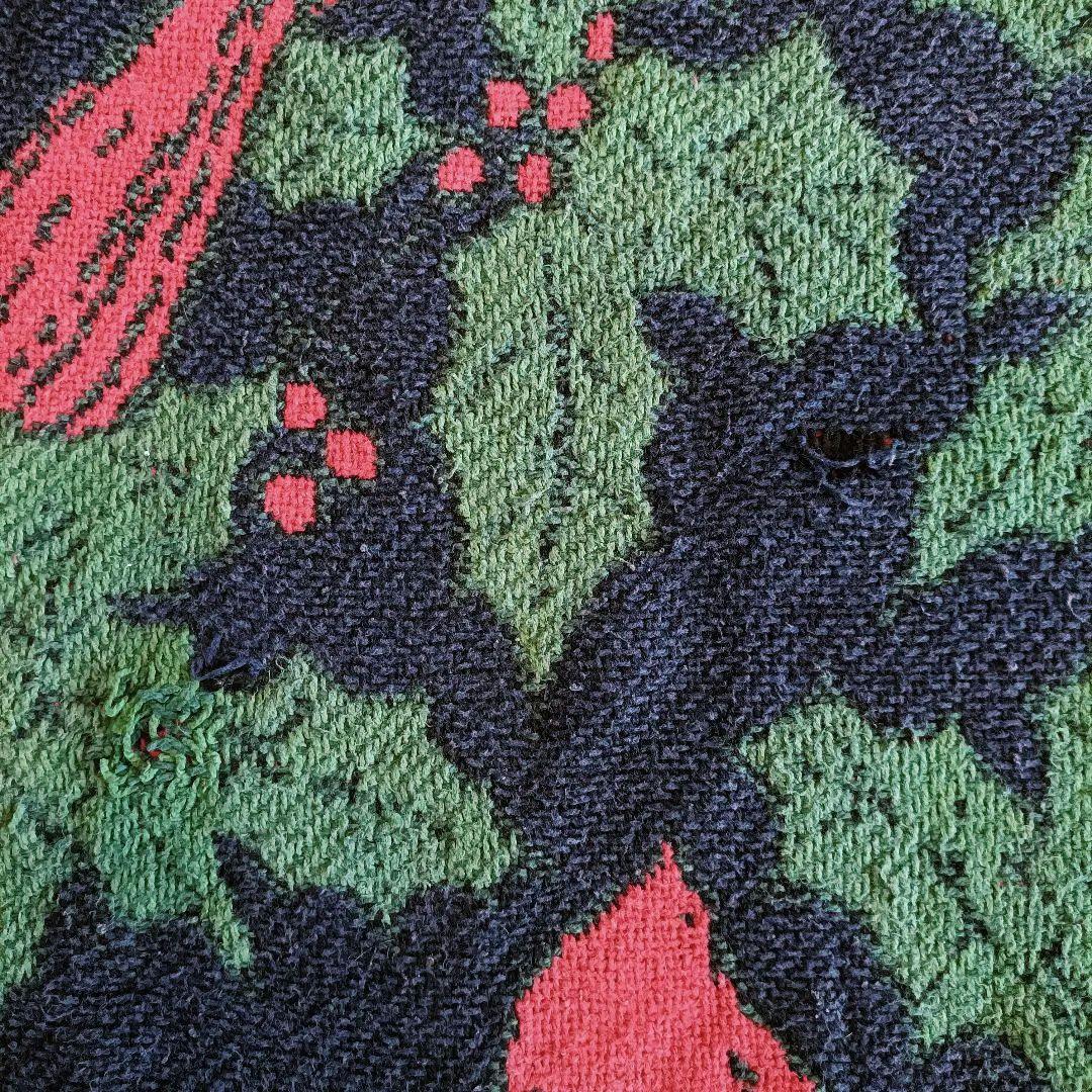 【※める】80s USA ブランケット ヴィンテージラグ　タペストリー