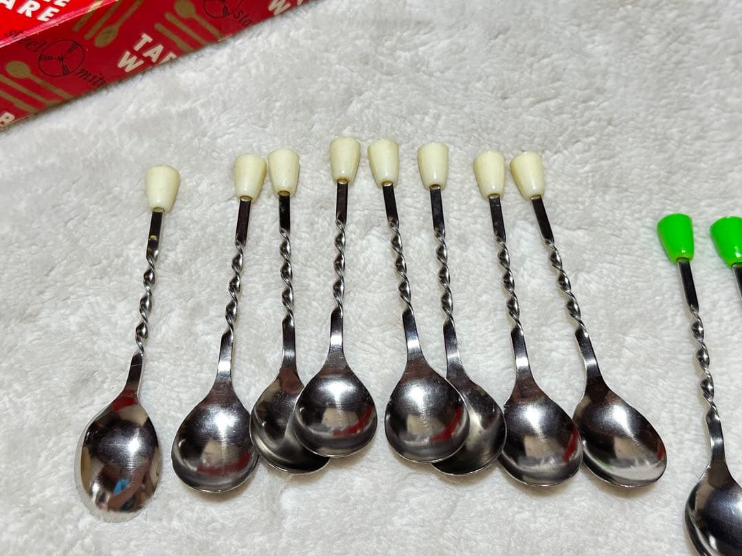 昭和レトロ　ネジネジスプーン レトロスプーン スパイラルスプーン　当時物　新品