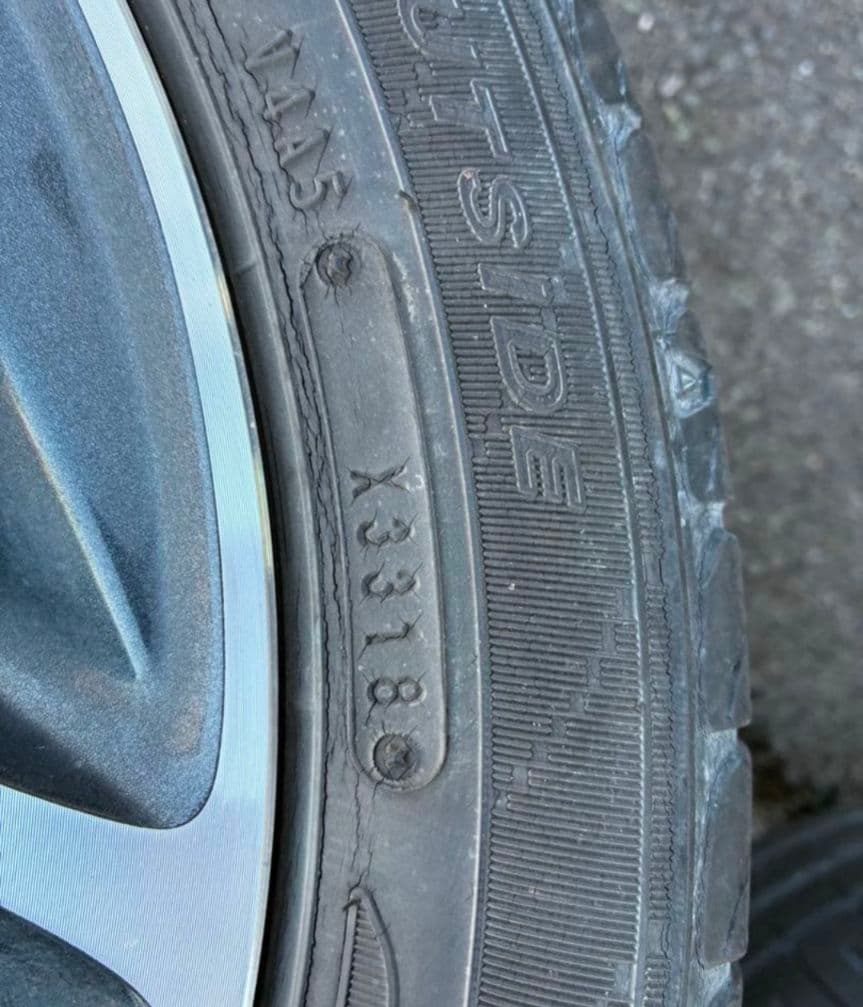 【クウガ】スズキ純正スペーシア165/55R15アルミタイヤセット 2本①