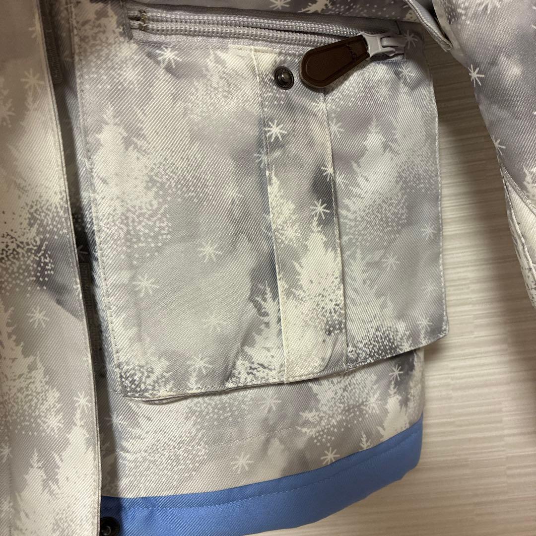 COSBY スキーウエア サイズ調整 上下セット 女の子 グレー120cm