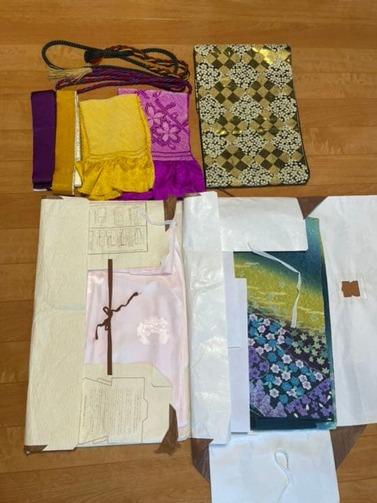 振袖　セット　絞り　着物の丸昌　　緑