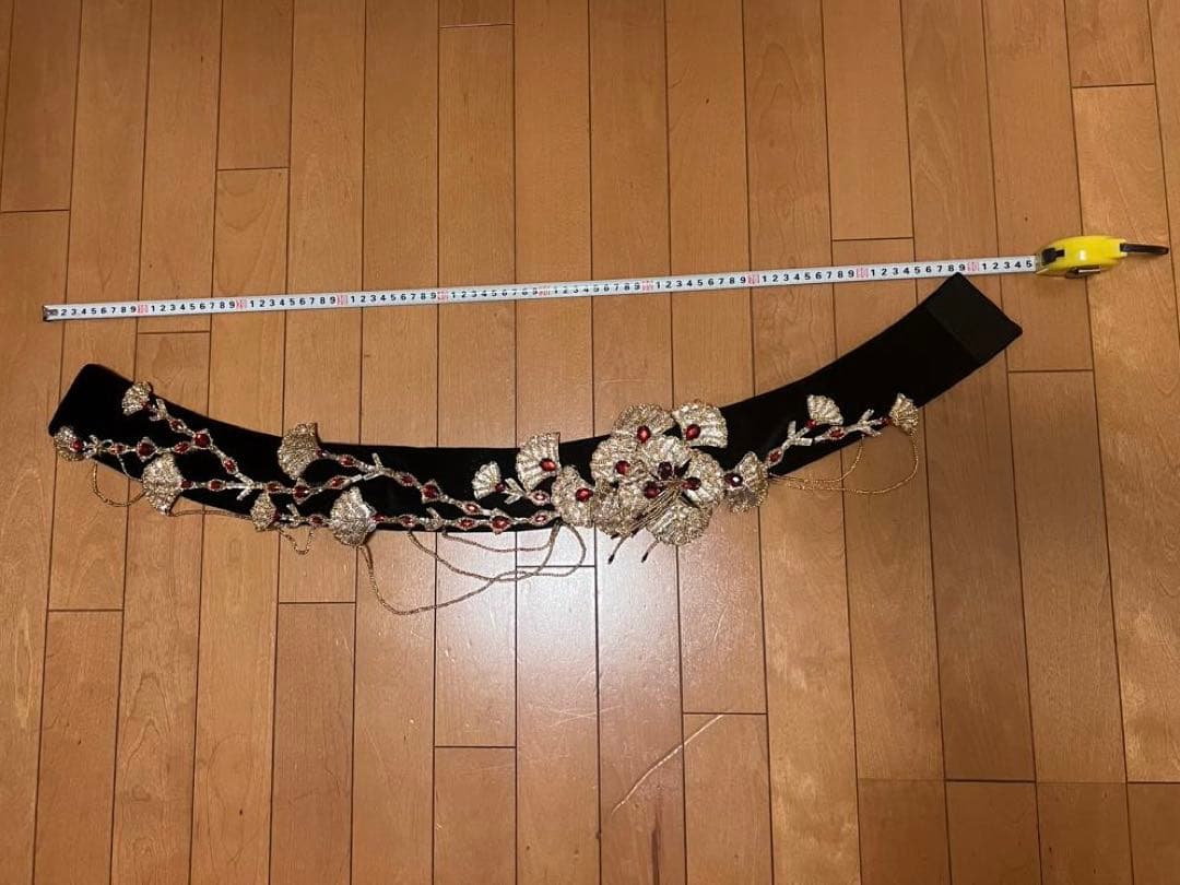 ベリーダンス　衣装　黒　ゴールド